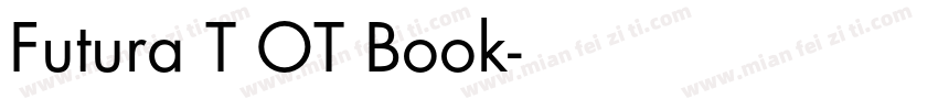 Futura T OT Book字体转换